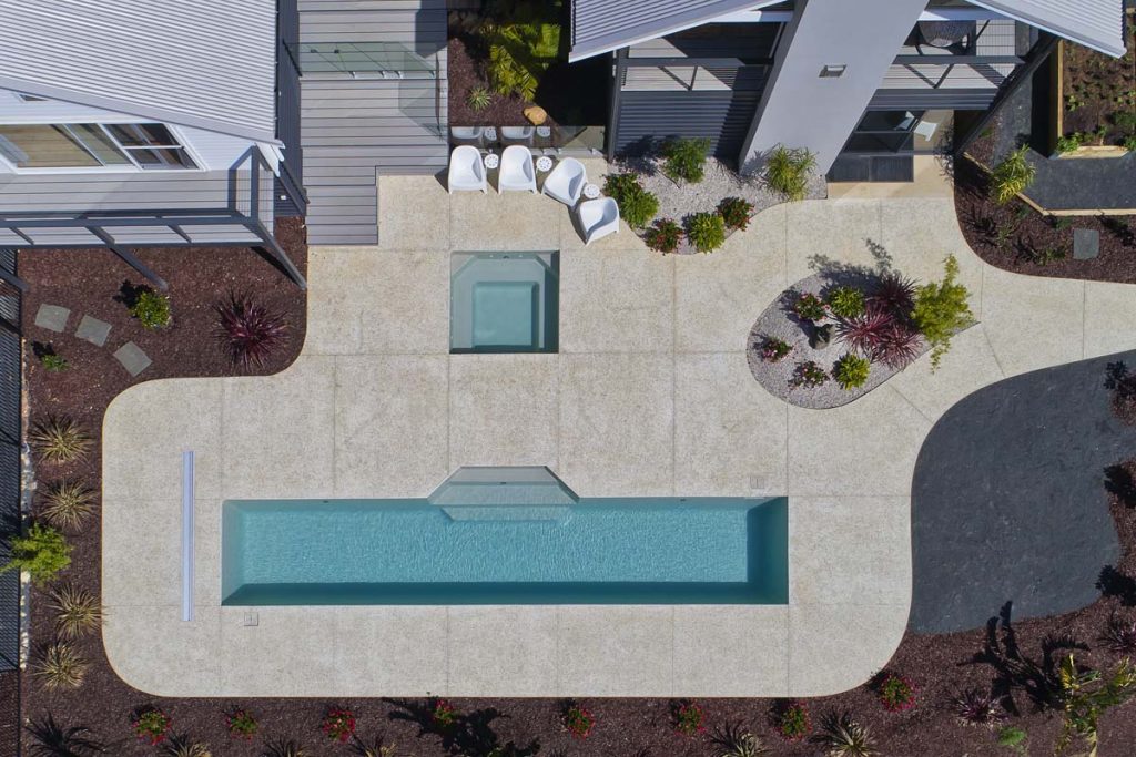 Fibreglass lap pool